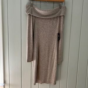 Express off the shoulder sweater dress - XXSP